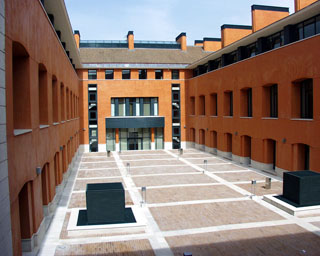 detalle del patio recuperado